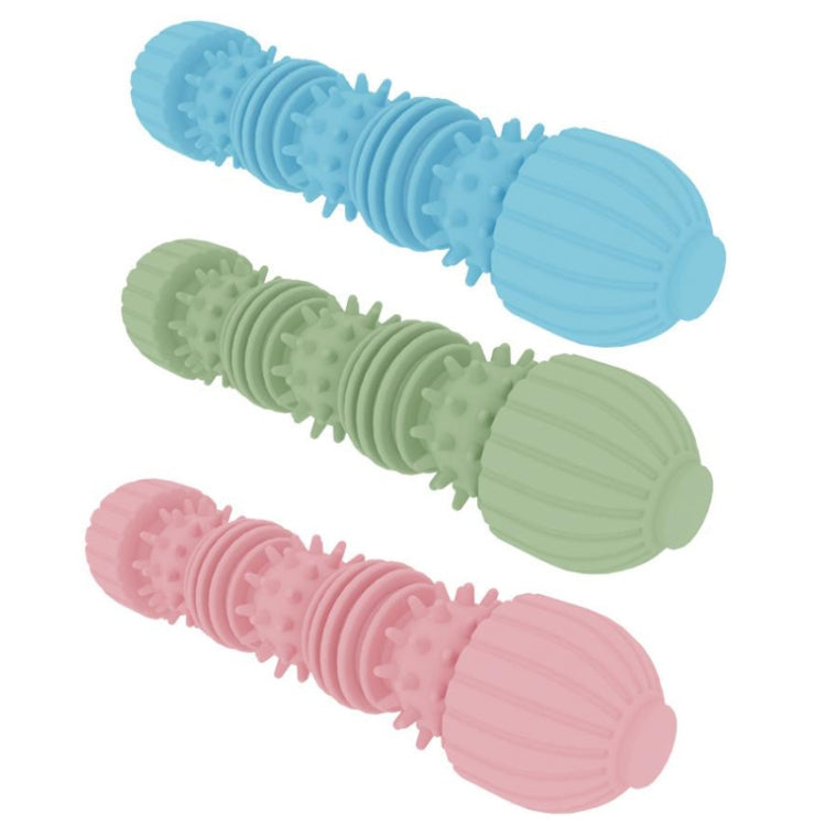 Pet Caterpillar Shape Toy Dog Interactive Chewing Teeth Wear-Resistant Stick, Caterpillar Shape Light Blue, Caterpillar Shape Pink, Caterpillar Shape Avocado Green