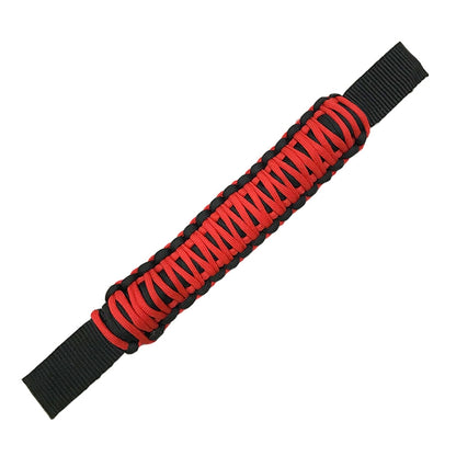 Car Rear Handle SUV Modified Umbrella Rope Braided Handle, Rear Handle Black, Rear Handle Red Black