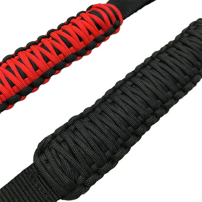 Car Rear Handle SUV Modified Umbrella Rope Braided Handle, Rear Handle Black, Rear Handle Red Black