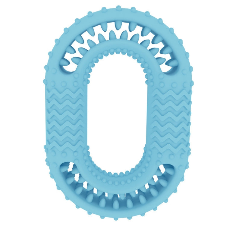 Dog Circle Clean Teeth Fun Interactive Training Biting Toys, Circle Light Blue, Circle Light Pink, Circle Light Green