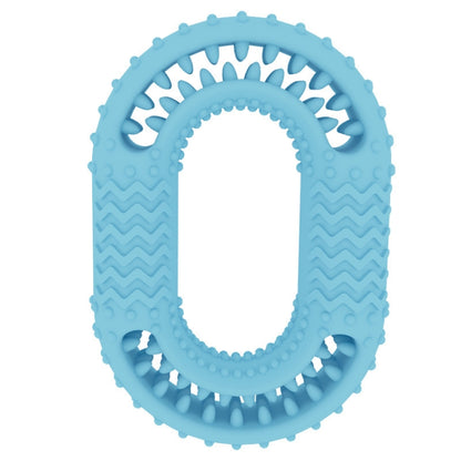 Dog Circle Clean Teeth Fun Interactive Training Biting Toys, Circle Light Blue, Circle Light Pink, Circle Light Green