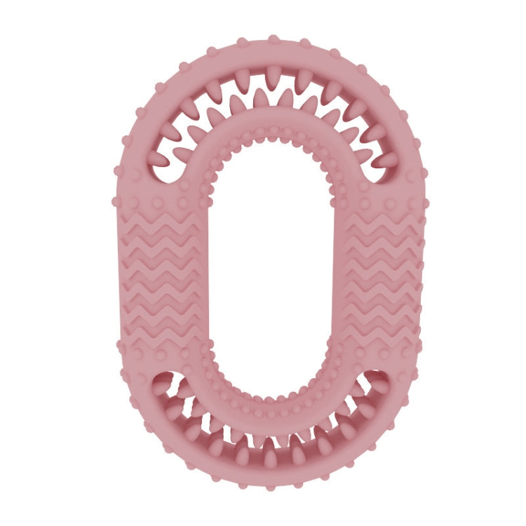 Dog Circle Clean Teeth Fun Interactive Training Biting Toys, Circle Light Blue, Circle Light Pink, Circle Light Green