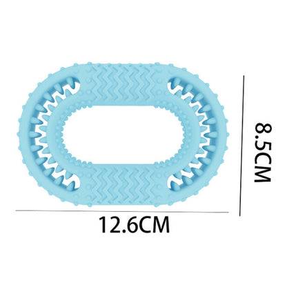 Dog Circle Clean Teeth Fun Interactive Training Biting Toys, Circle Light Blue, Circle Light Pink, Circle Light Green