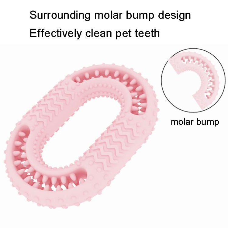 Dog Circle Clean Teeth Fun Interactive Training Biting Toys, Circle Light Blue, Circle Light Pink, Circle Light Green