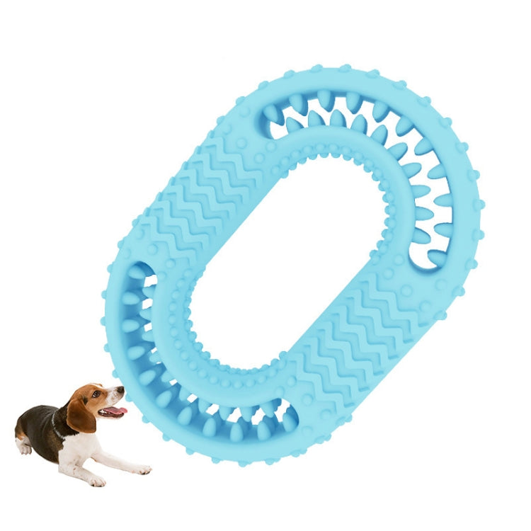 Dog Circle Clean Teeth Fun Interactive Training Biting Toys, Circle Light Blue, Circle Light Pink, Circle Light Green