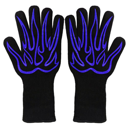 1 Pair High Temperature Resistant Silicone BBQ Gloves  Anti-Scalding Gloves, BBQ Red, BBQ Black, BBQ Blue, Big Flame Red, Big  Flame Black, Big Flame Blue, Flame Dots Red, Flame Dots  Black, Flame Dots  Blue, BBQ Flame Red, BBQ Flame Black...