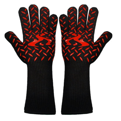 1 Pair High Temperature Resistant Silicone BBQ Gloves  Anti-Scalding Gloves, BBQ Red, BBQ Black, BBQ Blue, Big Flame Red, Big  Flame Black, Big Flame Blue, Flame Dots Red, Flame Dots  Black, Flame Dots  Blue, BBQ Flame Red, BBQ Flame Black...