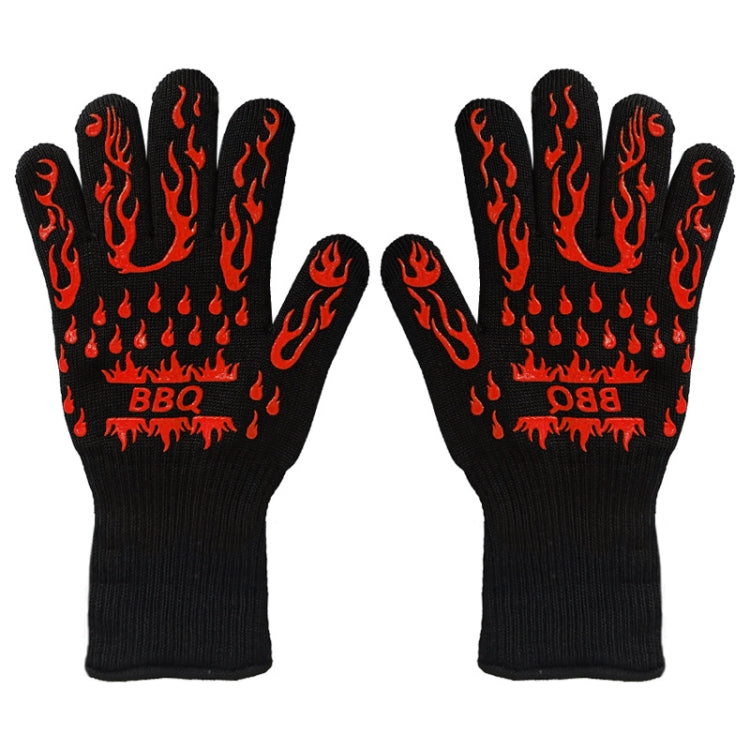 1 Pair High Temperature Resistant Silicone BBQ Gloves  Anti-Scalding Gloves, BBQ Red, BBQ Black, BBQ Blue, Big Flame Red, Big  Flame Black, Big Flame Blue, Flame Dots Red, Flame Dots  Black, Flame Dots  Blue, BBQ Flame Red, BBQ Flame Black...