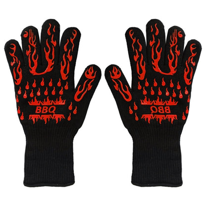1 Pair High Temperature Resistant Silicone BBQ Gloves  Anti-Scalding Gloves, BBQ Red, BBQ Black, BBQ Blue, Big Flame Red, Big  Flame Black, Big Flame Blue, Flame Dots Red, Flame Dots  Black, Flame Dots  Blue, BBQ Flame Red, BBQ Flame Black...