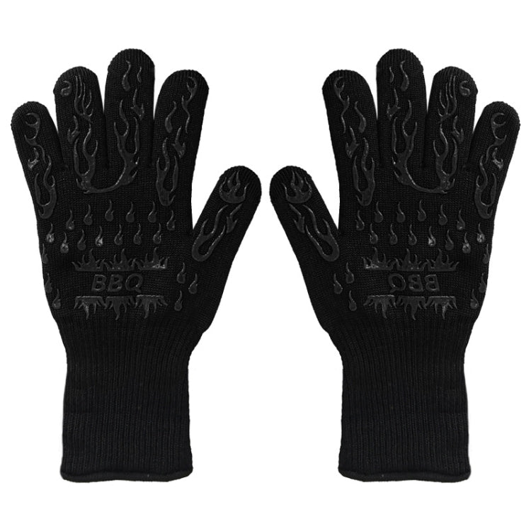 1 Pair High Temperature Resistant Silicone BBQ Gloves  Anti-Scalding Gloves, BBQ Red, BBQ Black, BBQ Blue, Big Flame Red, Big  Flame Black, Big Flame Blue, Flame Dots Red, Flame Dots  Black, Flame Dots  Blue, BBQ Flame Red, BBQ Flame Black...