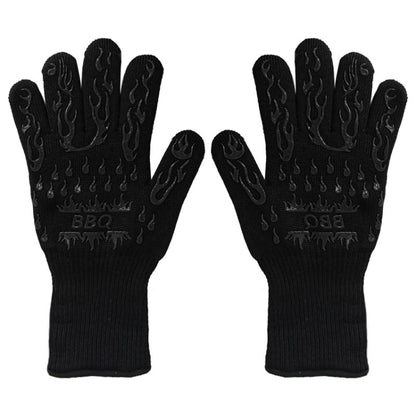 1 Pair High Temperature Resistant Silicone BBQ Gloves  Anti-Scalding Gloves, BBQ Red, BBQ Black, BBQ Blue, Big Flame Red, Big  Flame Black, Big Flame Blue, Flame Dots Red, Flame Dots  Black, Flame Dots  Blue, BBQ Flame Red, BBQ Flame Black...