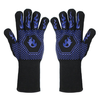 1 Pair High Temperature Resistant Silicone BBQ Gloves  Anti-Scalding Gloves, BBQ Red, BBQ Black, BBQ Blue, Big Flame Red, Big  Flame Black, Big Flame Blue, Flame Dots Red, Flame Dots  Black, Flame Dots  Blue, BBQ Flame Red, BBQ Flame Black...