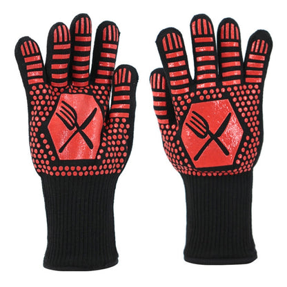 1 Pair High Temperature Resistant Silicone BBQ Gloves  Anti-Scalding Gloves, BBQ Red, BBQ Black, BBQ Blue, Big Flame Red, Big  Flame Black, Big Flame Blue, Flame Dots Red, Flame Dots  Black, Flame Dots  Blue, BBQ Flame Red, BBQ Flame Black...