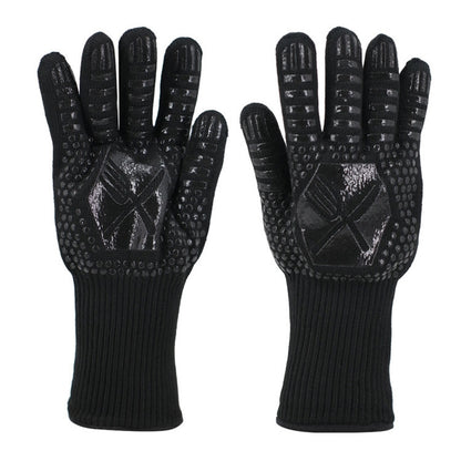 1 Pair High Temperature Resistant Silicone BBQ Gloves  Anti-Scalding Gloves, BBQ Red, BBQ Black, BBQ Blue, Big Flame Red, Big  Flame Black, Big Flame Blue, Flame Dots Red, Flame Dots  Black, Flame Dots  Blue, BBQ Flame Red, BBQ Flame Black...