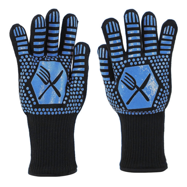 1 Pair High Temperature Resistant Silicone BBQ Gloves  Anti-Scalding Gloves, BBQ Red, BBQ Black, BBQ Blue, Big Flame Red, Big  Flame Black, Big Flame Blue, Flame Dots Red, Flame Dots  Black, Flame Dots  Blue, BBQ Flame Red, BBQ Flame Black...