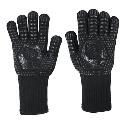 1 Pair High Temperature Resistant Silicone BBQ Gloves  Anti-Scalding Gloves, BBQ Red, BBQ Black, BBQ Blue, Big Flame Red, Big  Flame Black, Big Flame Blue, Flame Dots Red, Flame Dots  Black, Flame Dots  Blue, BBQ Flame Red, BBQ Flame Black...