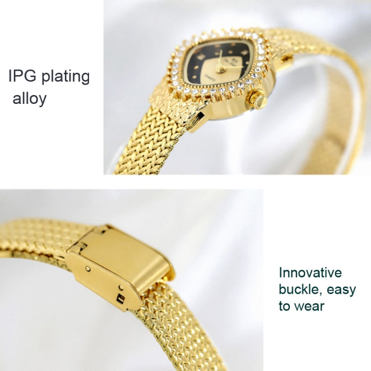 BS Bee Sister FA1659 Chain Watch Wheat Ear Watch Simple Temperament Ladies Watch, Gold, Rose Gold, Silver