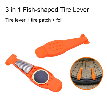 Multifunctional Bicycle Tire Changing Tool, Black, Red, Blue, Green, Orange, Black+5 Tire Patches, Green+5 Tire Patches, Blue+5 Tire Patches, Red+5 Tire Patches