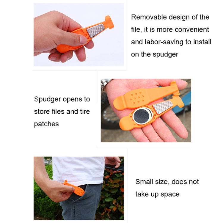 Multifunctional Bicycle Tire Changing Tool, Black, Red, Blue, Green, Orange, Black+5 Tire Patches, Green+5 Tire Patches, Blue+5 Tire Patches, Red+5 Tire Patches