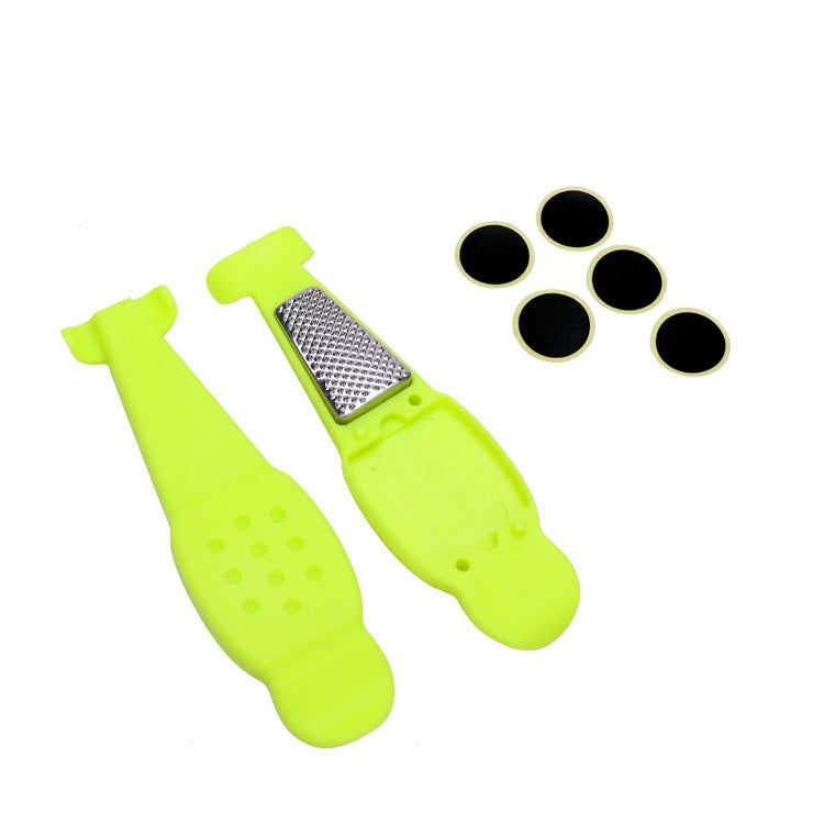 Multifunctional Bicycle Tire Changing Tool, Black, Red, Blue, Green, Orange, Black+5 Tire Patches, Green+5 Tire Patches, Blue+5 Tire Patches, Red+5 Tire Patches