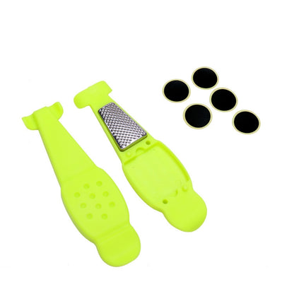 Multifunctional Bicycle Tire Changing Tool, Black, Red, Blue, Green, Orange, Black+5 Tire Patches, Green+5 Tire Patches, Blue+5 Tire Patches, Red+5 Tire Patches