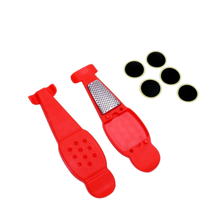 Multifunctional Bicycle Tire Changing Tool, Black, Red, Blue, Green, Orange, Black+5 Tire Patches, Green+5 Tire Patches, Blue+5 Tire Patches, Red+5 Tire Patches