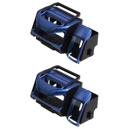 2 PCS SD-1012 Car Multifunctional Drink Holder Garbage Box, Silver, Blue, Black