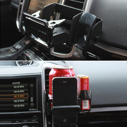 2 PCS SD-1012 Car Multifunctional Drink Holder Garbage Box, Silver, Blue, Black