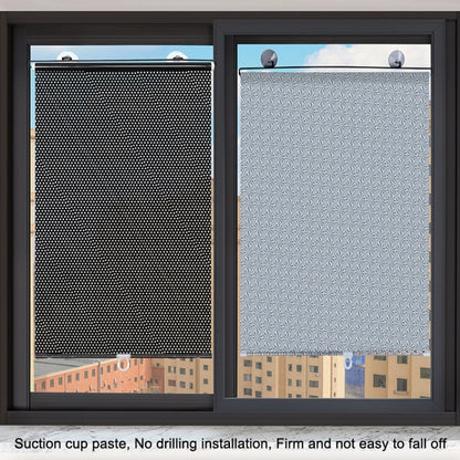 Suction Cup Car Shade Curtain Window Telescopic Roller Blind, Size: 50x125cm Silver Laser, 40x125cm Silver Lyser, 50x125cm Silver Laser, 40x125cm Black Mesh, 45x125cm Silver Lyser, 40x60cm Silver Lyser