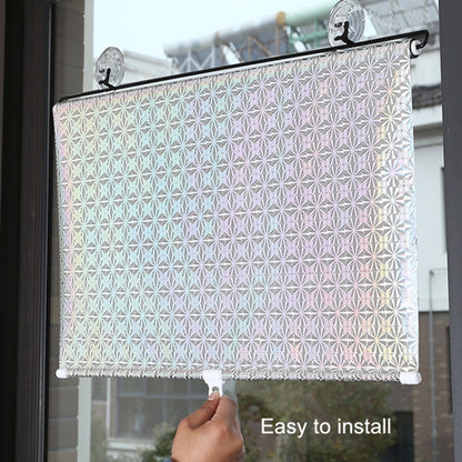 Suction Cup Car Shade Curtain Window Telescopic Roller Blind, Size: 50x125cm Silver Laser, 40x125cm Silver Lyser, 50x125cm Silver Laser, 40x125cm Black Mesh, 45x125cm Silver Lyser, 40x60cm Silver Lyser