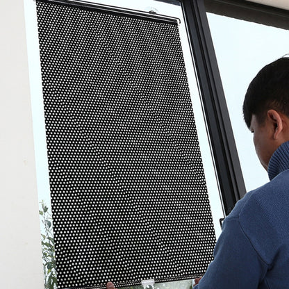Suction Cup Car Shade Curtain Window Telescopic Roller Blind, Size: 50x125cm Silver Laser, 40x125cm Silver Lyser, 50x125cm Silver Laser, 40x125cm Black Mesh, 45x125cm Silver Lyser, 40x60cm Silver Lyser