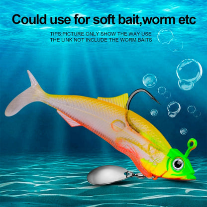 Lead Material Fish Shape Anti-hanging Bottom Hook, 15g