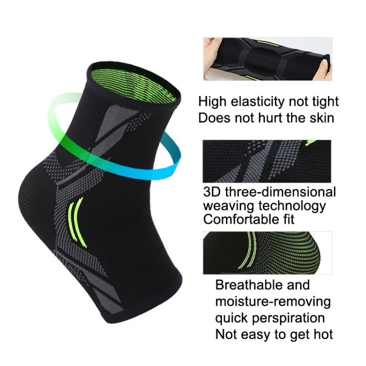 1pair Outdoor Sports Unisex Knitted Pressurized Keep Warm Copper Ankle Support, S, M, L, XL