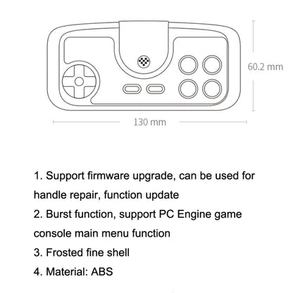 8Bitdo PCE2.4G Wireless Gamepad For Switch, Light Gray, Dark Gray, Black