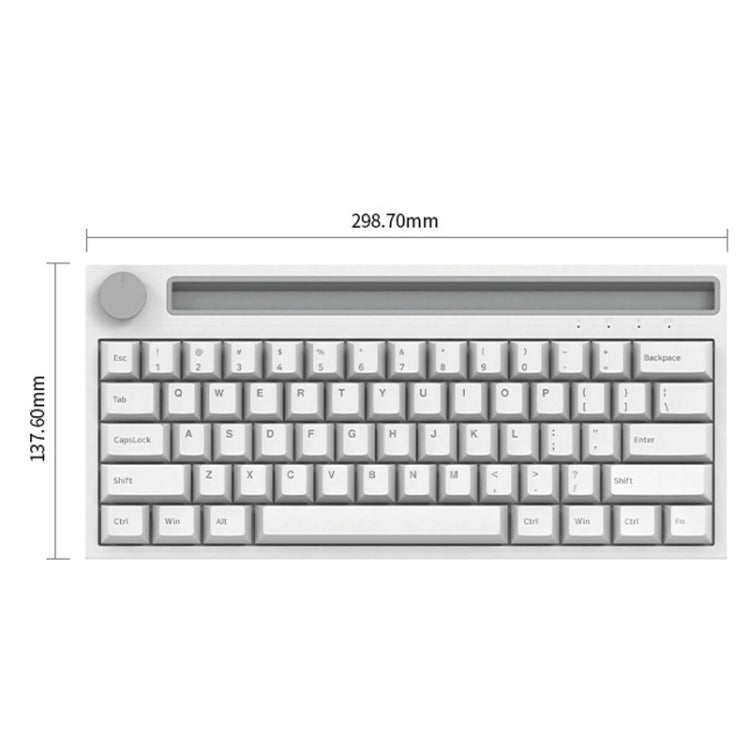 Ajazz K620T 62 Keys Bluetooth Wireless Dual Mode Mechanical Keyboard, Style:, Blue Shaft (Black), Pink Shaft (Black), Blue Shaft (White), Pink Shaft (White)