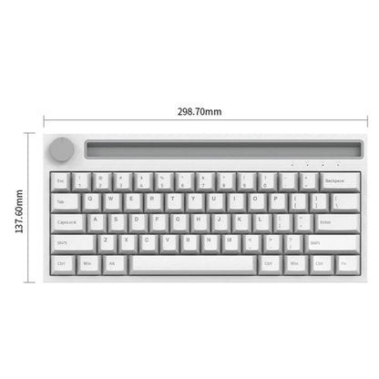 Ajazz K620T 62 Keys Bluetooth Wireless Dual Mode Mechanical Keyboard, Style:, Blue Shaft (Black), Pink Shaft (Black), Blue Shaft (White), Pink Shaft (White)