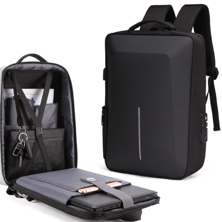 Men Business Shoulder USB External Interface Computer Bag, Color: 8001 Black, 8001 Black, 8001 Gray, 8001 Blue, 8001 Red, 8003 Black, 8003 Gray, 8001-J Black, 8001-J Gray, 8001-J Blue, 8001-J Red
