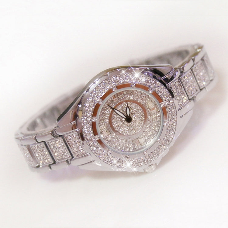 BS Bee Sister FA0917L  Niche Full Diamond Ladies Watch, Gold, Silver, Rose Gold