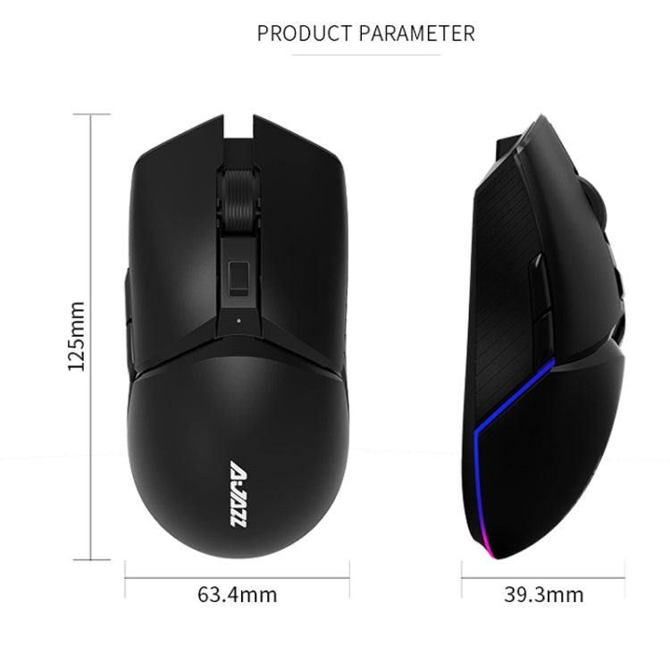 Ajazz I309Pro 1600 DPI 8 Keys Dual Mode Gaming Wireless Bluetooth Mouse