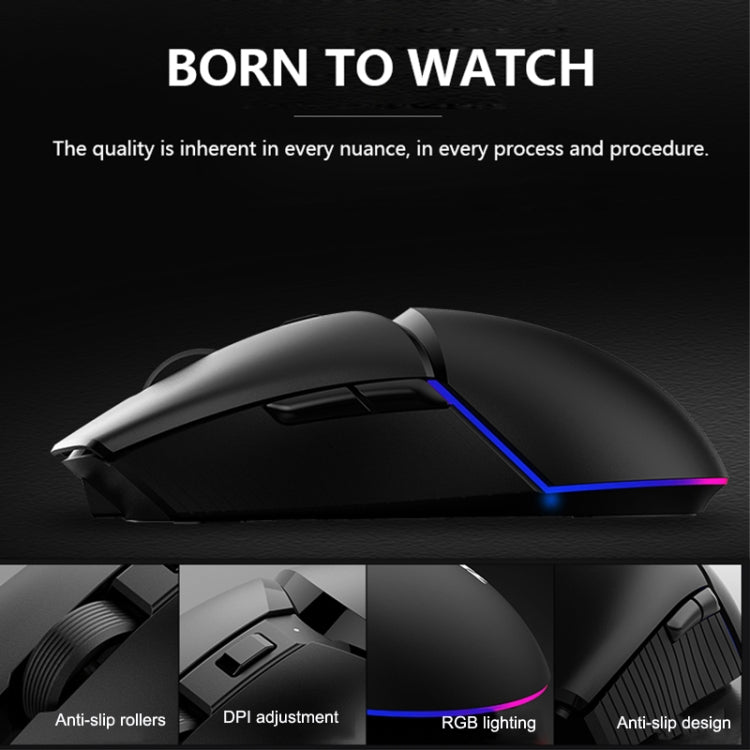 Ajazz I309Pro 1600 DPI 8 Keys Dual Mode Gaming Wireless Bluetooth Mouse