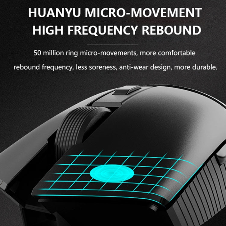 Ajazz I309Pro 1600 DPI 8 Keys Dual Mode Gaming Wireless Bluetooth Mouse