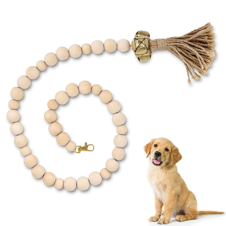 Dog Doorbell Dog Trainer Hanging Rope Funny Cat Toy,Style:, Wooden Beads Gold, Wooden Beads Silver, Wooden Beads Copper, Braided Open Mouth Bell - Bronze, Braided Cross Bell - Silver