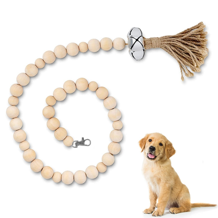 Dog Doorbell Dog Trainer Hanging Rope Funny Cat Toy,Style:, Wooden Beads Gold, Wooden Beads Silver, Wooden Beads Copper, Braided Open Mouth Bell - Bronze, Braided Cross Bell - Silver