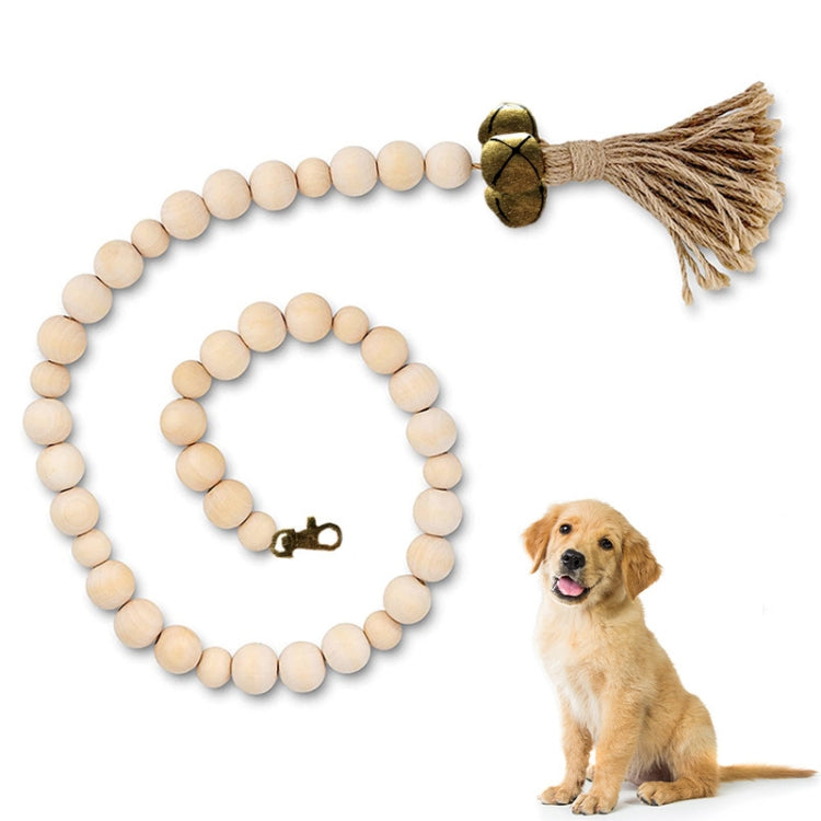 Dog Doorbell Dog Trainer Hanging Rope Funny Cat Toy,Style:, Wooden Beads Gold, Wooden Beads Silver, Wooden Beads Copper, Braided Open Mouth Bell - Bronze, Braided Cross Bell - Silver