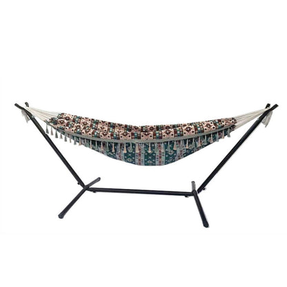 Jacquard Canvas Double Plus Hammock Outdoor Indoor Tassel Hammock, 705, 706