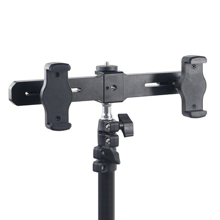 Universal Removable Rotating Live Dual-Camera Bracket, Spec:, Dual Phone Clip