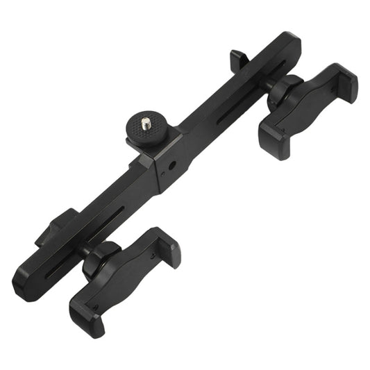 Universal Removable Rotating Live Dual-Camera Bracket, Spec:, Dual Phone Clip