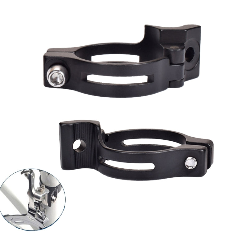 FMFXTR Bike Front Derailleur Clamp Straight Lock Turn to Clamp Converting Seat, Bike Front Derailleur Clamp 31.8mm, Bike Front Derailleur Clamp 34.9mm