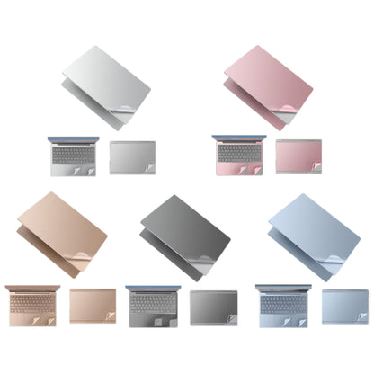 JRC 4 in 1 Top Cover Film + Full Support Film + Bottom Cover Film + Touch Film for Surface Laptop Go 12.4, Bright Platinum, Rose Gold, Sandstone Gold, Dark Space Grey, Ice Crystal Blue