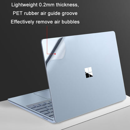JRC 4 in 1 Top Cover Film + Full Support Film + Bottom Cover Film + Touch Film for Surface Laptop Go 12.4, Bright Platinum, Rose Gold, Sandstone Gold, Dark Space Grey, Ice Crystal Blue